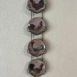 Rustic Decorative Roosters 4 
