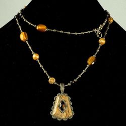 Amazing Carolyn Pollack Sterling Silver Necklace 34 inch
