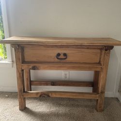 Wood Console Table