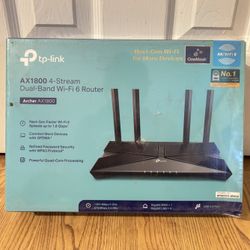 AX1800 Dual Band WiFi Router 
