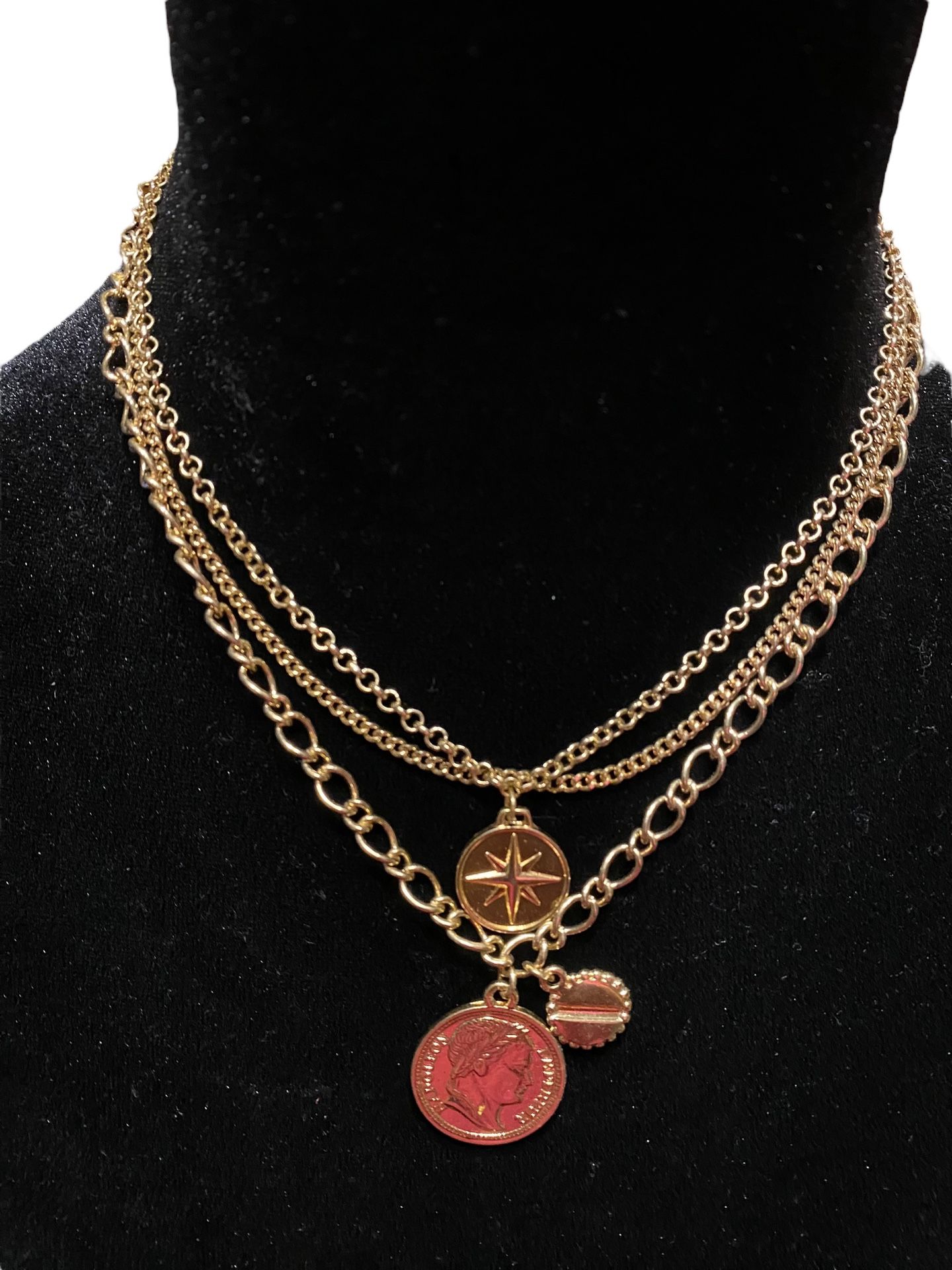 Banana Republic Layered Charm Necklace