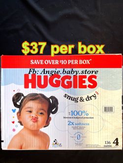Huggies Snug & Dry Size 4 Diapers 136 Count