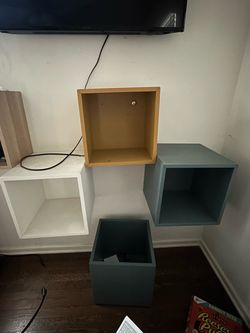 IKEA box shelves