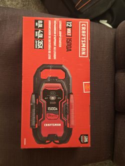 Craftsman 12 Volt 1500 Amp Lithium Jump Starter