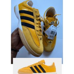 Adidas Samba MN Yellow Core Black Gum bottom Men’s sz 7 & 10.5 available NEW NO BOX