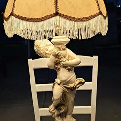 Beautiful Antique European Lamp Victorian Style!!! Works Great & In Great Condition!!!