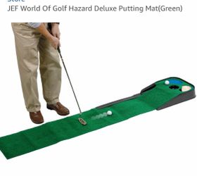 JEF World Of Golf Hazard Deluxe Putting Mat(Green)