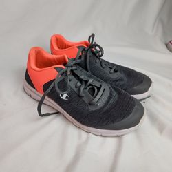 Champions running shoes red & gray size 8 . 