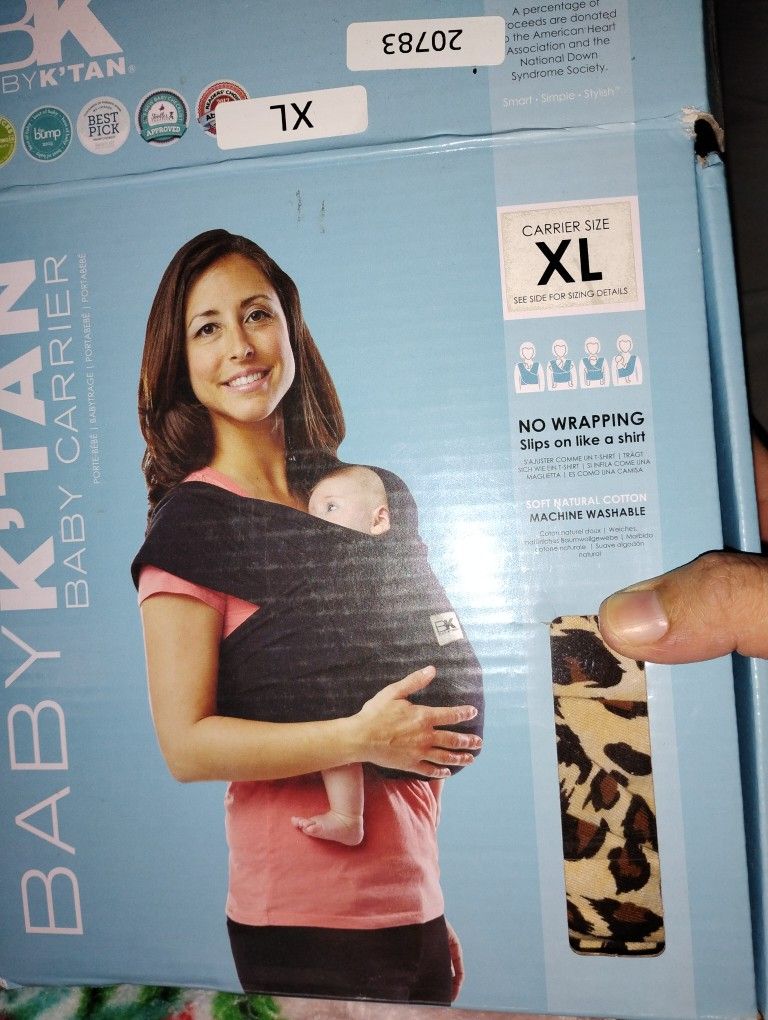 NEW Baby Ka Tan Baby Carrier Leopard Print XL