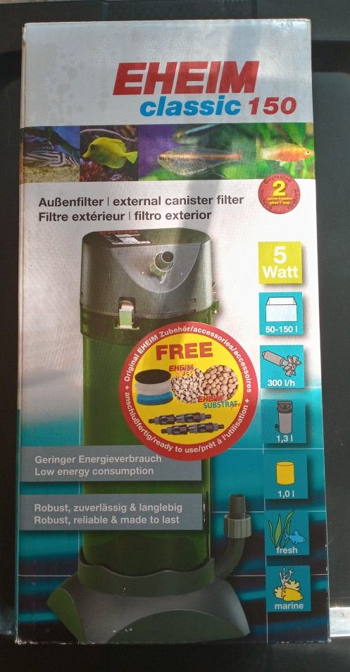 Aquarium Filter (Eheim Classic 150 Canister Filter)