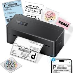 Bluetooth Thermal Shipping Label Printer, 4x6 Thermal Label Printer