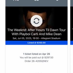 The Weeknd Tickets 