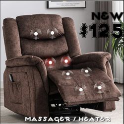Recliner Manual Rocker Massager Heater Seat Furniture 