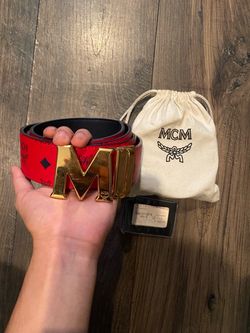Red Mcm Belt
