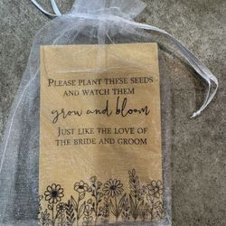 70 Flower Seed Packets For Wedding