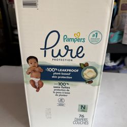 Pampers Pure Diapers Newborn, Brand New!