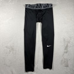 Nike Pro Tights Mens Size L Black Training Stretch Gym Work Out Fitness #2005