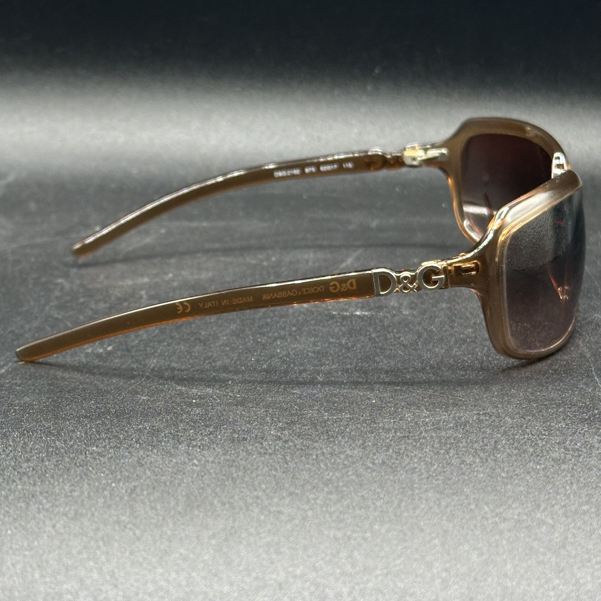 Y2K Dolce & Gabbana Sunglasses DD2192 875 62mm Honey/Brown  display picture 2