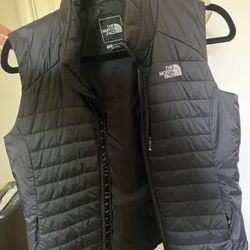 North Face Zip Up Puffer Vest Size Small 