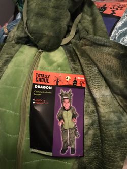 New Boys dragon costume size 4-6t