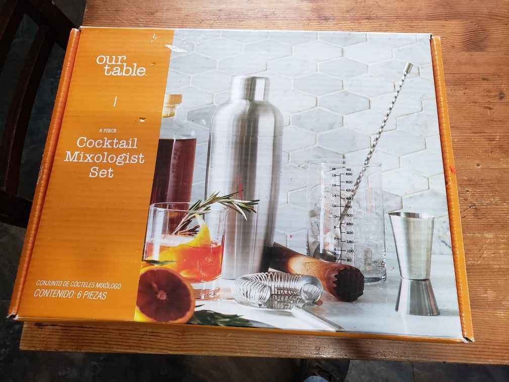 6 Piece Cocktail Mixologist Set