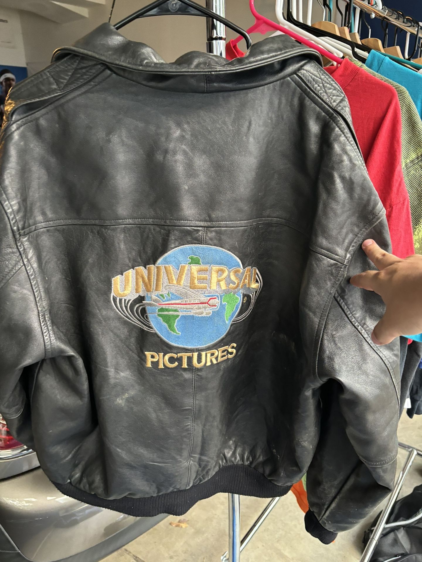 90s Universal Studios Leather Jacket