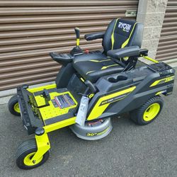 Ryobi 80V brushless 30 inch zero turn ride on mower