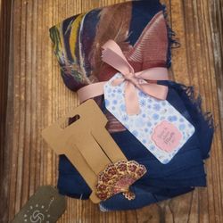 Scarf & Brooch
