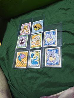 Pokémon Sticker Cards Lot of 8