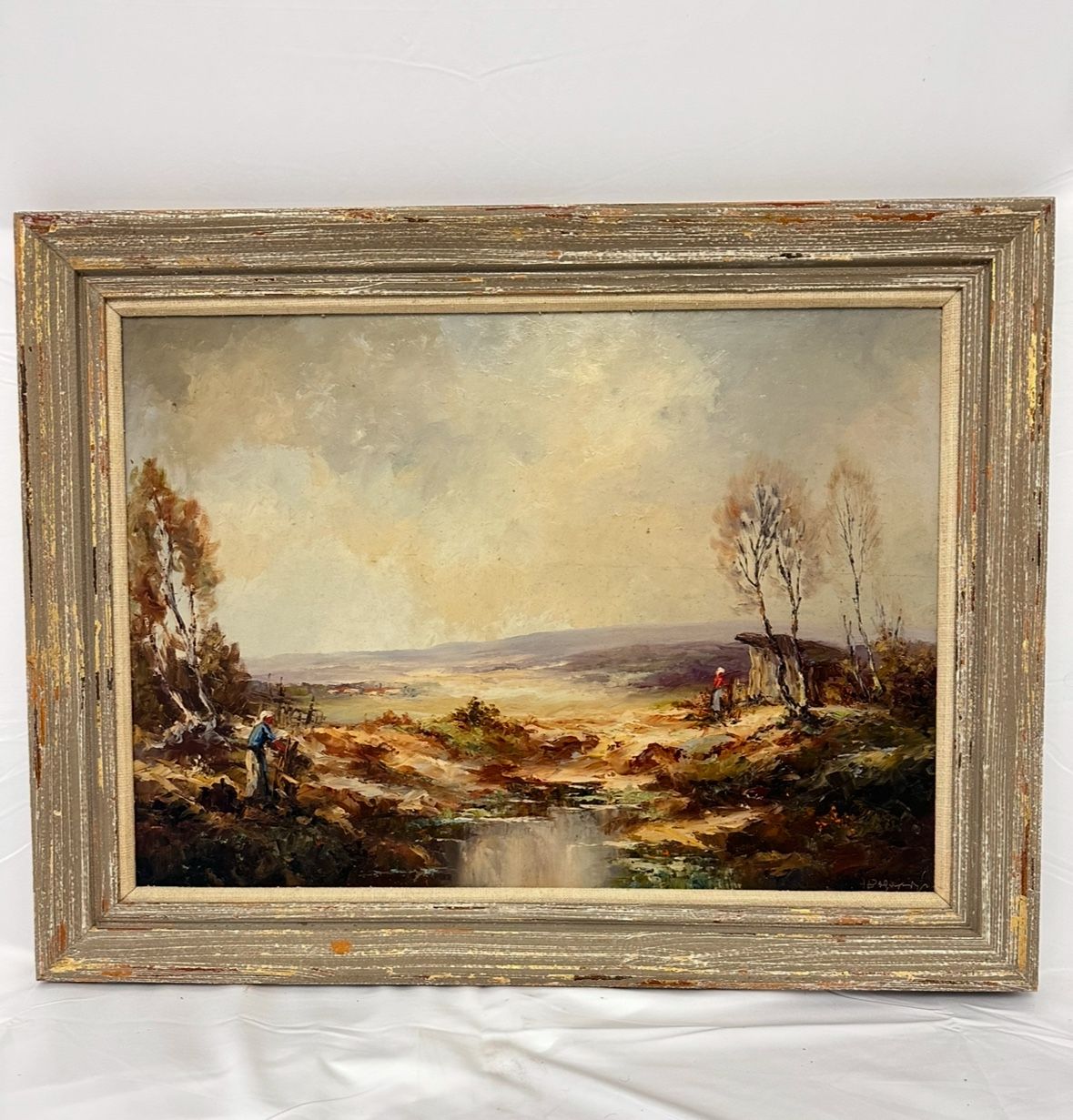 EARLY 20th CENTURY MUSEUM QUALITY SIGNED EUROPEAN LANDSCAPE OIL ON CANVAS - EXCELLENT CONDITION!