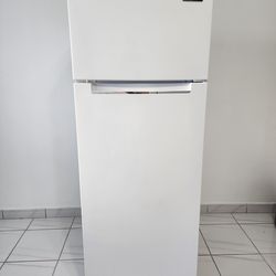 7.3 cu. ft. 2-Door Mini Fridge in White with Freezer