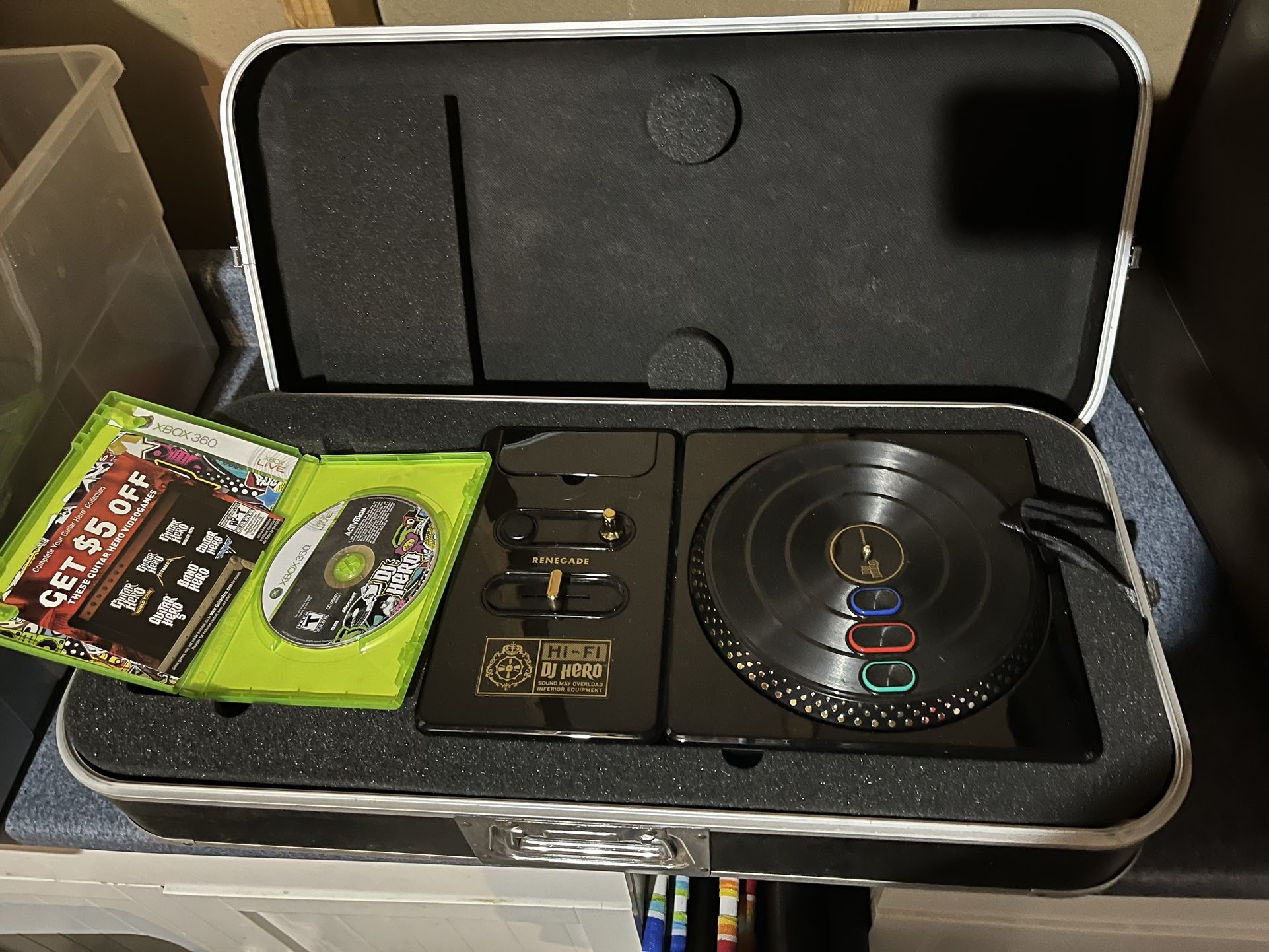 Dj Hero Renegade Edition W/ Case For Xbox 360