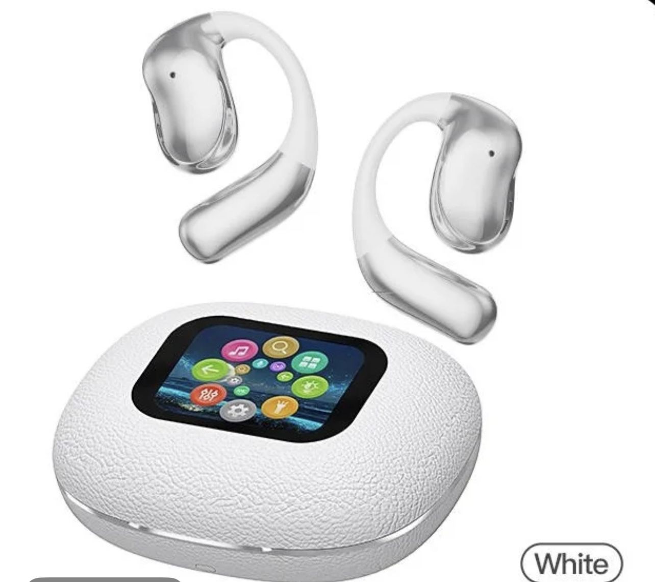 True Wireless Smart Display Headphones, High Definition Call, Bluetooth Stable Connection, Water Resistant Design, Fast Charging Long Batter