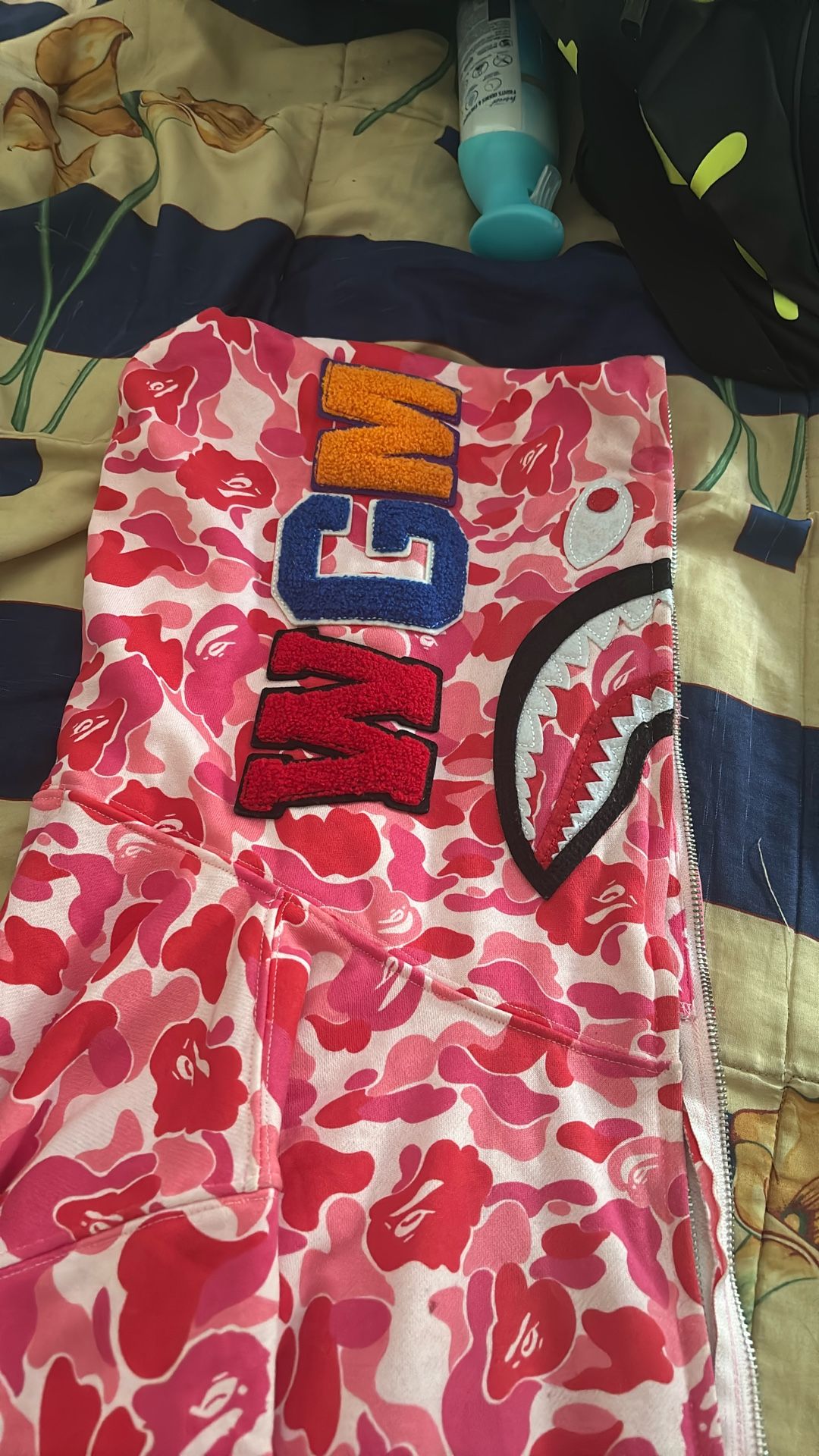 Pink Bape hoodie