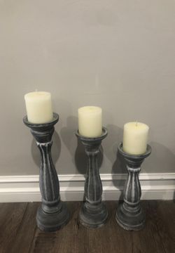 Candle Holders with candles