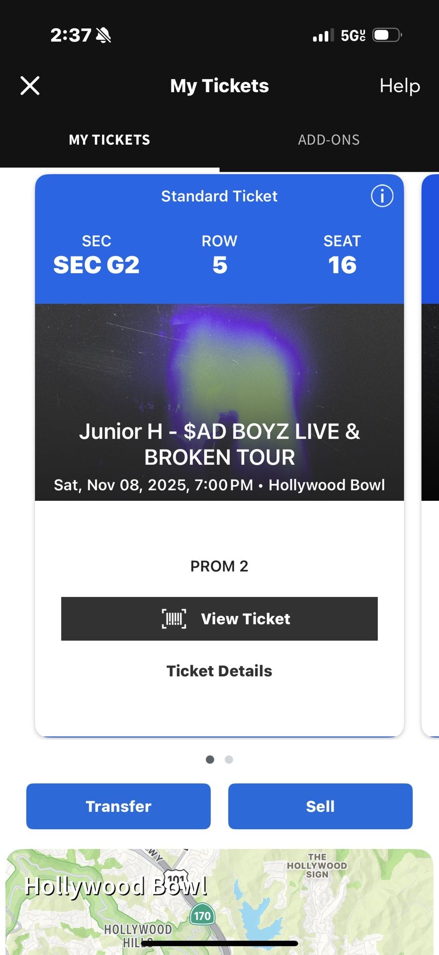 Junior H 11/8 Saturday At Hollywood Bowl