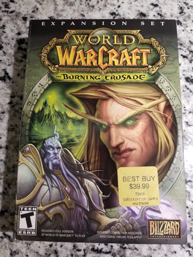 World of Warcraft The Burning Crusade Expansion Set (2007) PC with BRADYGAMES Official Strategy Guide 
