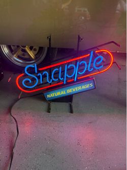 Vintage Snapple neon light