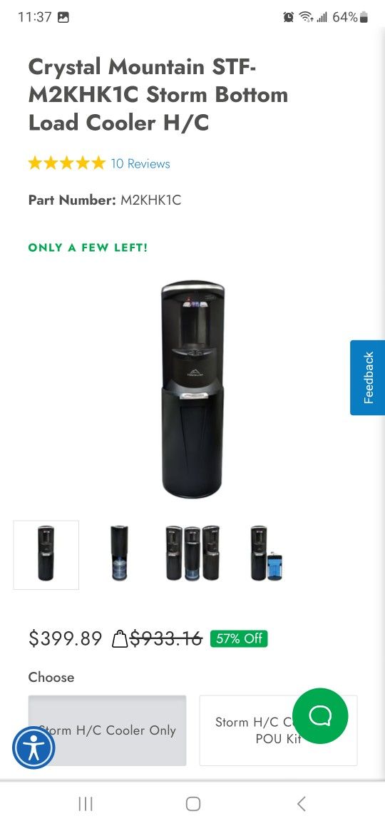 CRYSTAL MOUNTAIN Water Cooler and Hot Water,80.00 for Sale in Chicago, IL OfferUp