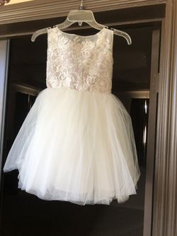Handmade flower girl dress
