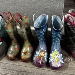 Zapatos De Niñas Botas De Lluvia Talla 1,2,,3 En Perfectas Condiciones 