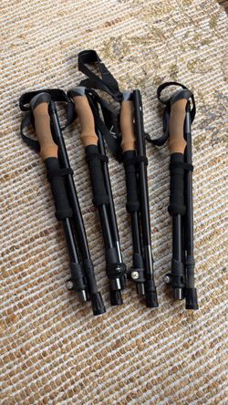 Collapsible Trekking Poles with Cork Grips