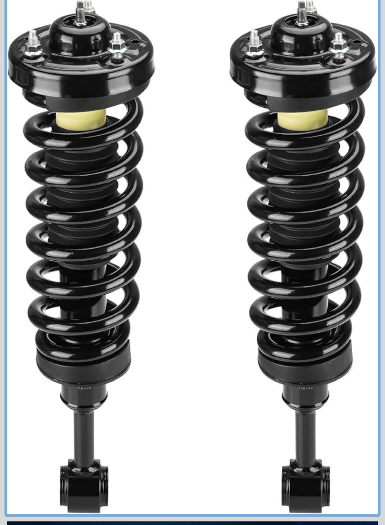 Front Strut Shock Assembly w/Coil Spring for Ford F-150 4WD 2004-2008, Lincoln Mark LT 2006-2008, Replace 171361, Left & Right, 2PCS