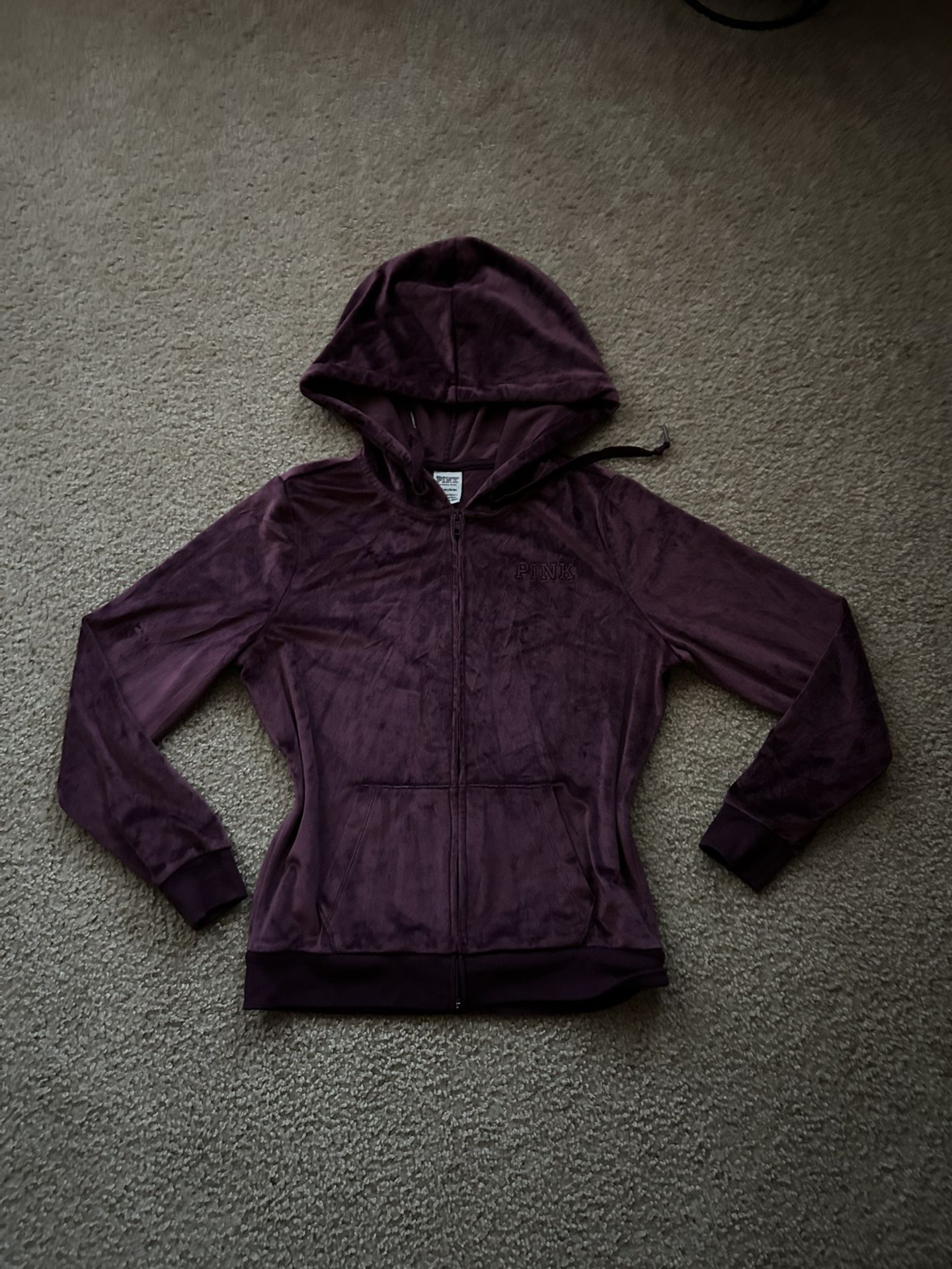 Victoria’s Secret PINK Velvet Zip-Up Hoodie 