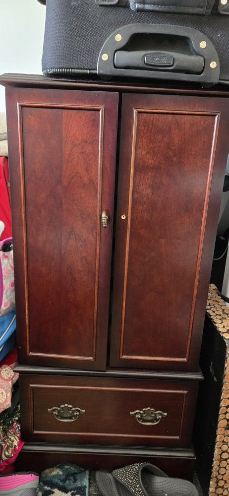 Beautiful Cherry Armoire for Jewelry, - Like NEW!