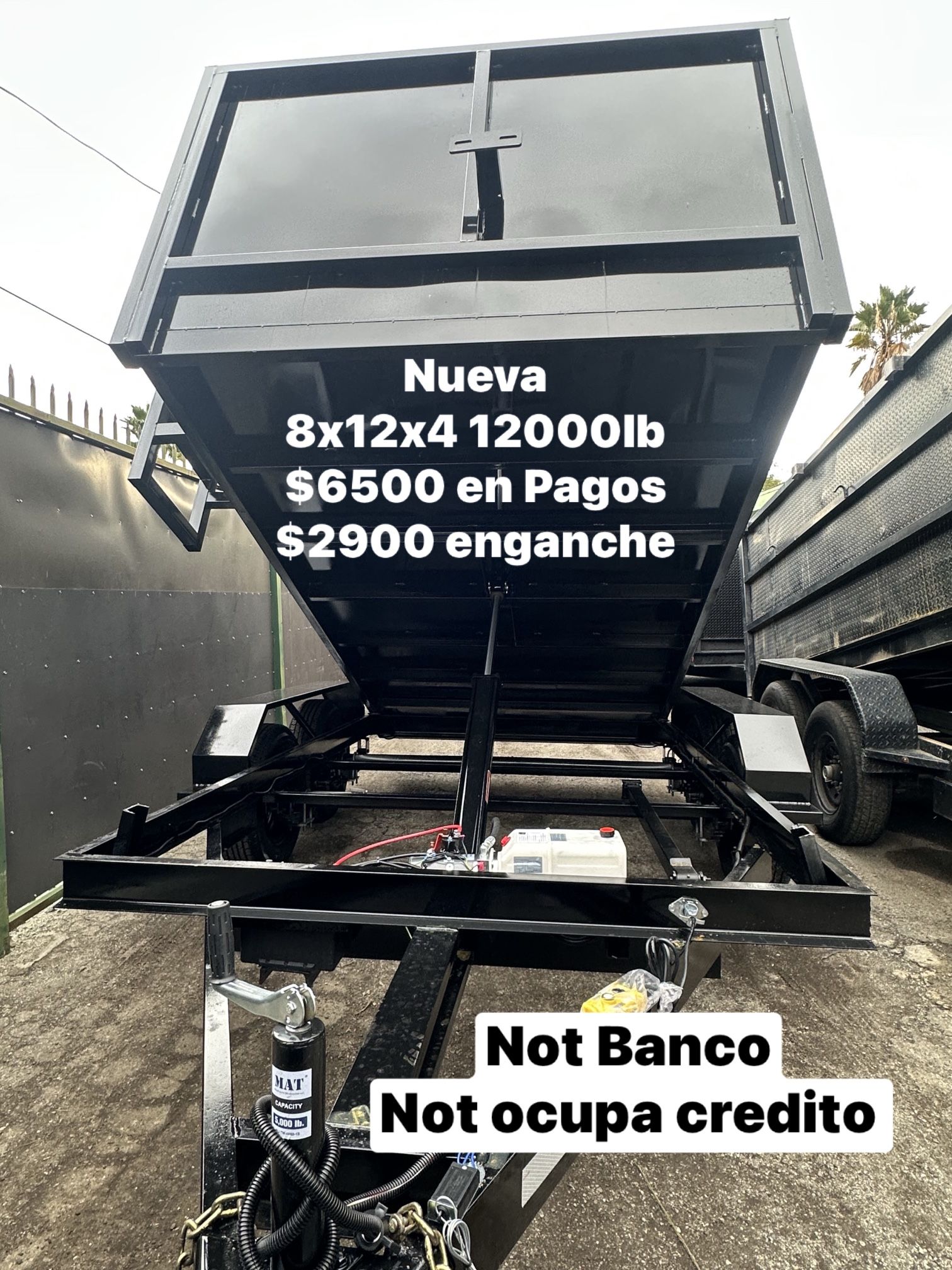 Dump Trailer Nuevo En Pagos $6500 Con $2900 Enganche Not Usamos Banco