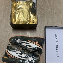 off white be right back army green never worn size 44 