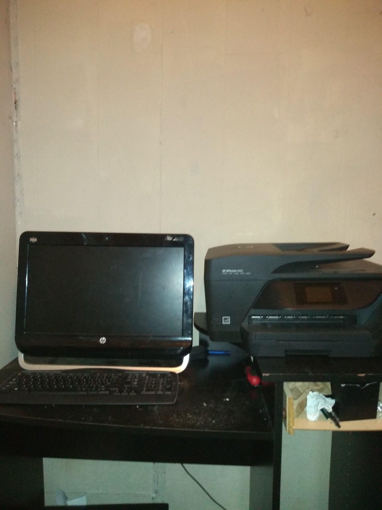 Hp computer and up printer