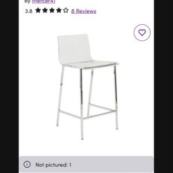 Counter Height Acrylic Stools (4)