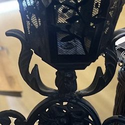 1800 'sAntique French Tall  iron   Candle Holder